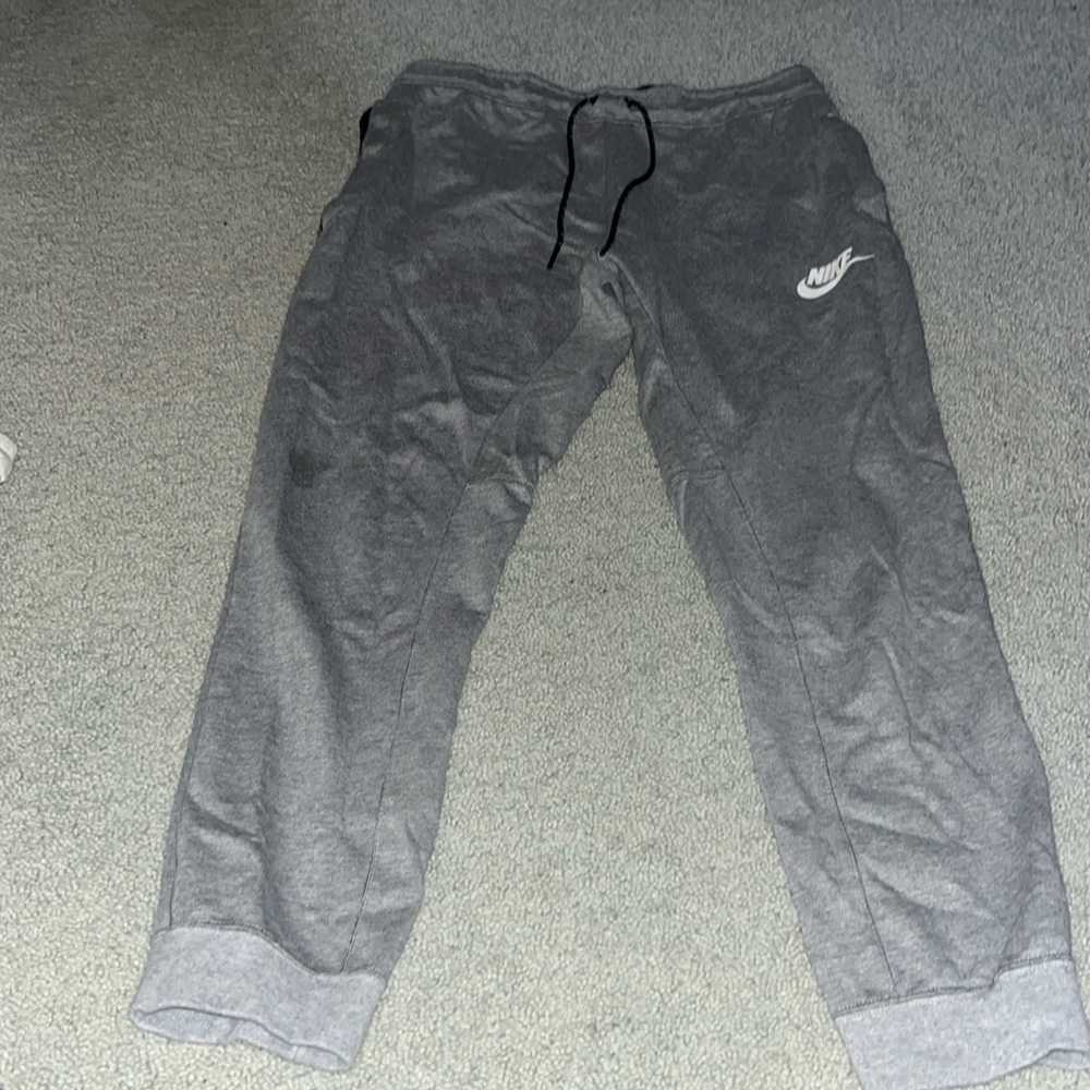 Gray Nike sweatpants